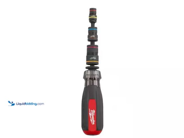 Lot 49-3433443 - Lot of (2) Milwaukee Multi-Nut Driver with SHOCKWAVE Impact Duty Magnetic Nut Drivers, Model # 48-22...