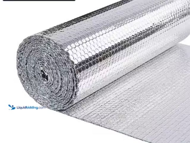 Lot 49-1631059 - Pro Space 48 in. x 25 ft. Radiant Barrier Bubble Aluminum Foil Reflective Insulation, Model # RBQP54...