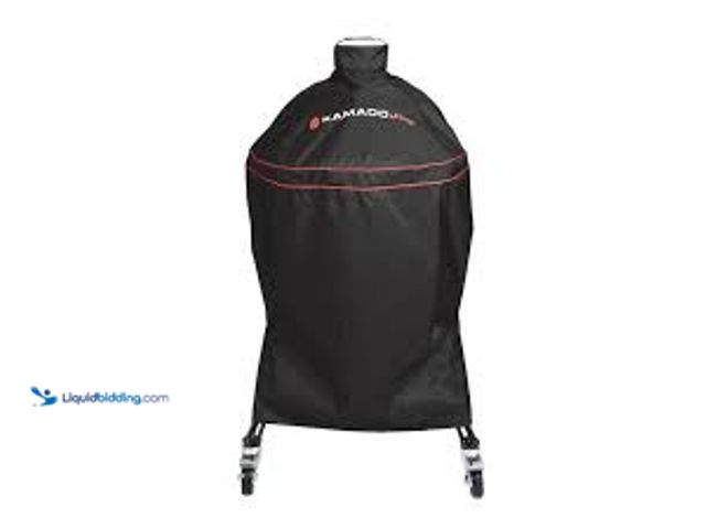 Lot 49-5483524 - Kamado Joe Classic Joe 18 in. Charcoal Grill Cover in Black. Model # KJ-GC23BWFS. Unused