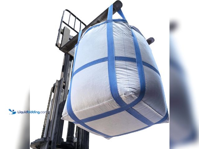 Lot 49-5453673 - 8Pack FIBC Bulk Bag,2 Ton Bag, 35.4"L x 35.4"W x 43.3"H,4400lbs SWL Safty Factor 3:1,Woven Polypropy...