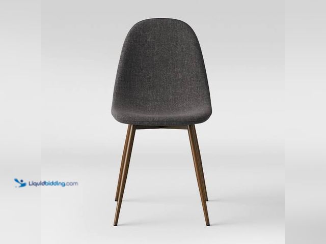 Lot 49-5581601 - 2pc Copley Upholstered Dining Chair Dark Gray MODEL:777369000414 UNUSED