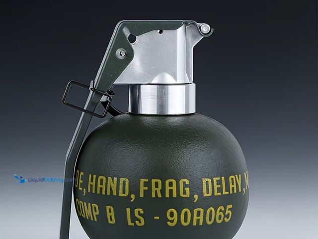 Lot 49-1975729 - Replica of an M67 Grenade, a Non-Lethal Collectible Grenade, Suitable for Role-Playing,  plastic.