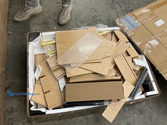 Lot 49-3532264 - Vanity with gold hardware.Unused with hardware.