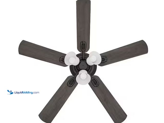 Lot 49-3527840 - Hampton Bay
Glendale III 52 in. LED Indoor Matte Black Ceiling Fan with Light and Pull Chains Inter...