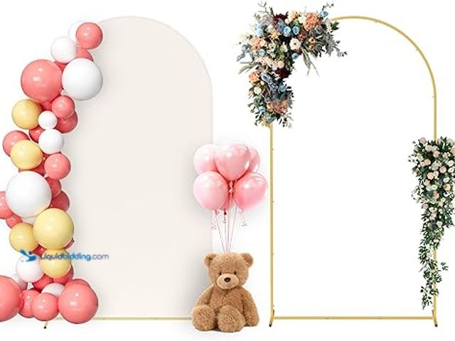 Lot 49-5488136 - 7.2' Arch Backdrop Stand . Unused