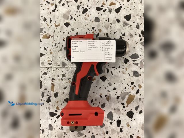 Lot 49-5414124 - Milwaukee
M18 FUEL 18V Lithium-Ion Brushless Cordless 1/2 in. Hammer Drill/Driver (Tool-Only), unus...