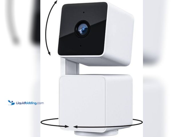 Lot 49-3564496 - WYZE Cam Pan v3, Indoor/Outdoor IP65-Rated 1080p Pan/Tilt/Zoom Wi-Fi Smart Home Security Camera with...