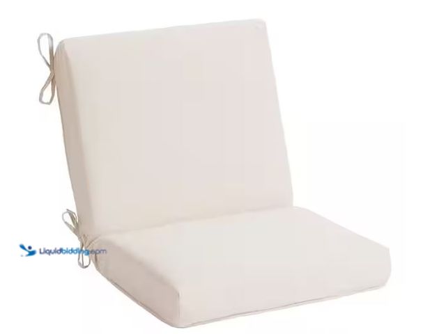 Lot 49-5557995 - Hampton Bay
20 in. W x 17 in. D CushionGuard Mid Back Dining Chair Outdoor Cushion in Almond Biscot...