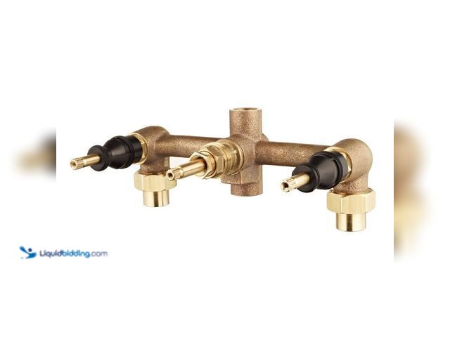 Lot 49-3616995 - Pfister 8 in. Fixed Brass 3-Handle Valve Body - Unused SKU #1001483795