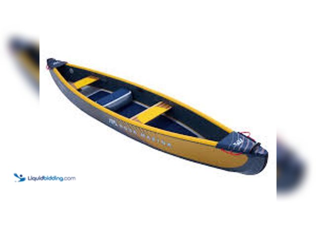 Lot 49-5544655 - Aqua Marina Tomahawk 15.8" AIR-C High Pressure Speed Canoe 2-3 Person Inflatable Kayaks. Model: : 09...