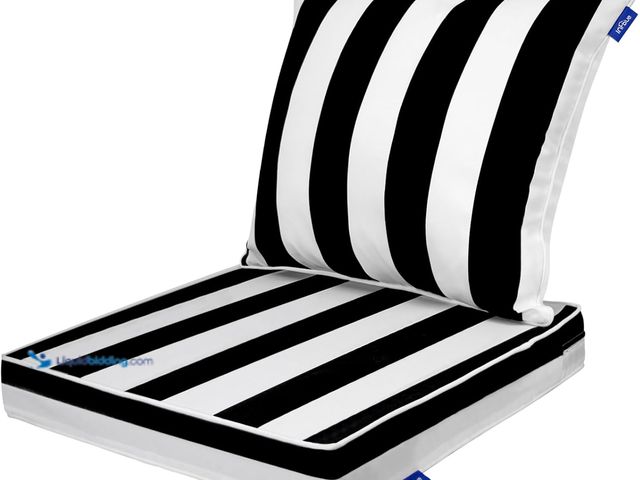 Lot 49-3531173 - Deep Seating Chair Cushion Outdoor Patio Seat and Back Cushion Set for Outdoor Furniture Water Repel...