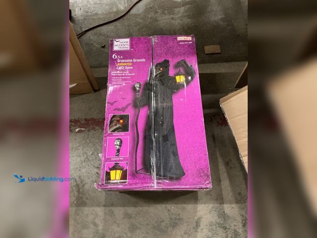 Lot 49-5559223 - 6.5 Ft Animated Witch  Halloween Decoration - Light-Up & Sound. Unused