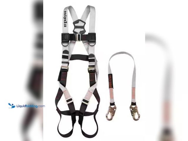 Lot 49-1518477 - Ergodyne Personal Fall Restraint with Harness and Lanyard Model # 3201, Unused  Ref#HDPA0717