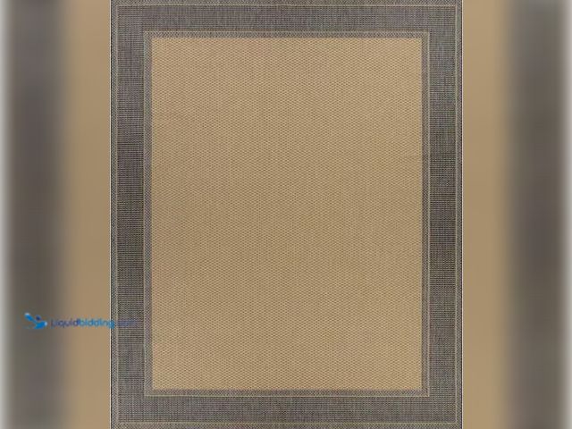 Lot 49-1625310 - Hampton Bay 8x10 Indoor/Outdoor Rug, Model # 293566015, Slightly used.  Ref#SR0707