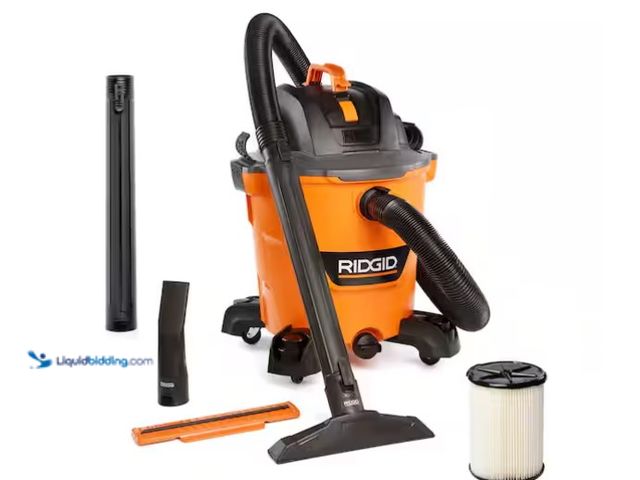 Lot 49-1575761 - RIDGID 6 Gal. 150 PSI Portable Electric Oil-Free Jobsite Pancake Air Compressor with Dual Pressure G...