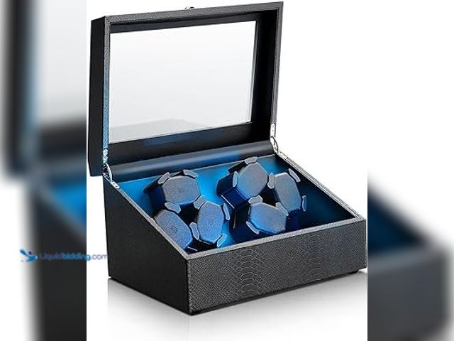 Lot 49-5488241 - Watch Winder for Automatic Watches,Ultra Quiet Motor,4 Automatic Watches and 6 Extra Watch Storage S...