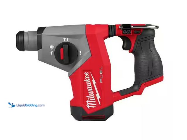 Lot 49-5561086 - Milwaukee
M12 FUEL 12V Lithium-Ion Brushless Cordless 5/8 in. SDS-Plus Rotary Hammer Drill (Tool-On...