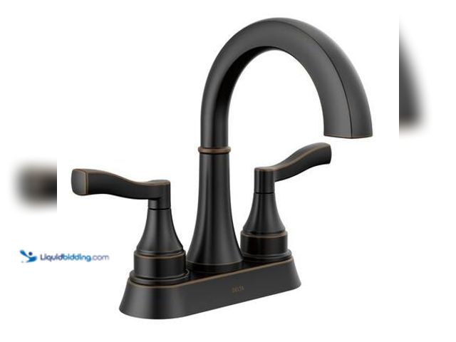 Lot 49-5581581 - Delta Faryn 4 in. Centerset Double-Handle Bathroom Faucet in Oil Rubbed Bronze Model # 25822LF-OB NE...