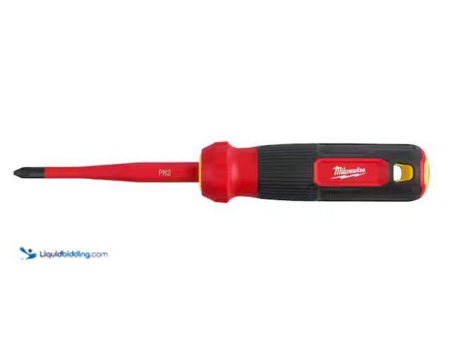 Lot 49-1574905 - Milwaukee 4-in-1 1000V Insulated Slim-Tip Multi-Bit Screwdriver, Model # 48-22-2216, New.   Ref#AHDS...