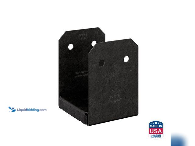 Lot 49-5487057 - Simpson Strong-Tie
Outdoor Accents Avant Collection ZMAX, Black Powder-Coated Post Base for 6x6 Nom...