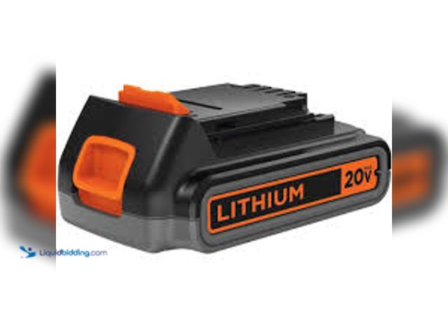 Lot 49-5415293 - BLACK+DECKER 20V MAX Lithium-Ion Battery Pack 2.0Ah. Model # LBXR2020. New/Factory seeled.