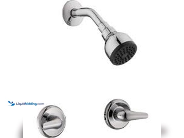 Lot 49-5415335 - Glacier Bay Aragon Double Handle 1-Spray Shower Faucet 1.75 GPM in Chrome. Model # HD833X-0101. New/...