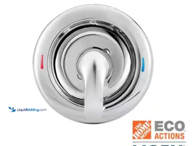 Lot 49-3612962 - MOEN Chateau Lever Posi-Temp 1-Handle Shower Valve Trim Kit in Chrome (Valve Not Included), Model # ...