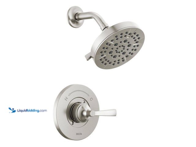 Lot 49-5440087 - Delta
Faryn Single-Handle 5-Spray Shower Faucet in Brushed Nickel (Valve Included) (attachments inc...