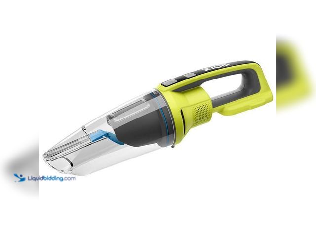 Lot 49-5543932 - RYOBI ONE+ 18V Cordless Wet/Dry Hand Vacuum (Tool Only), Model # PCL702B, Unused, no battery, has at...