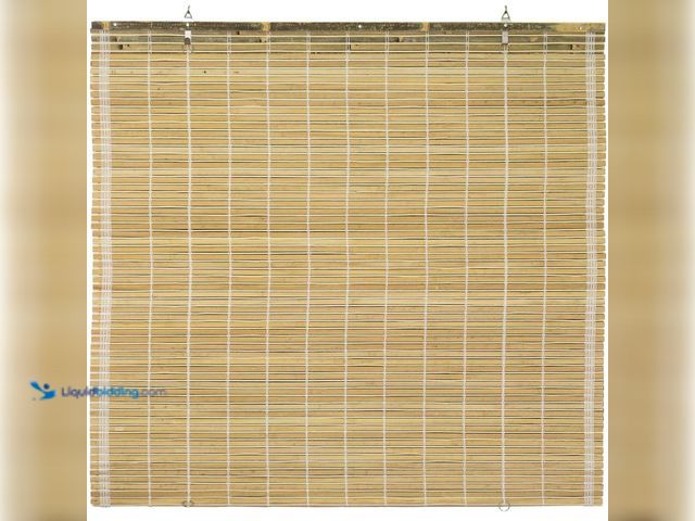 Lot 49-5408553 - Oriental Furniture Burnt Bamboo Cordless Window Shade Natural 60 in. W x 72 in. L. New