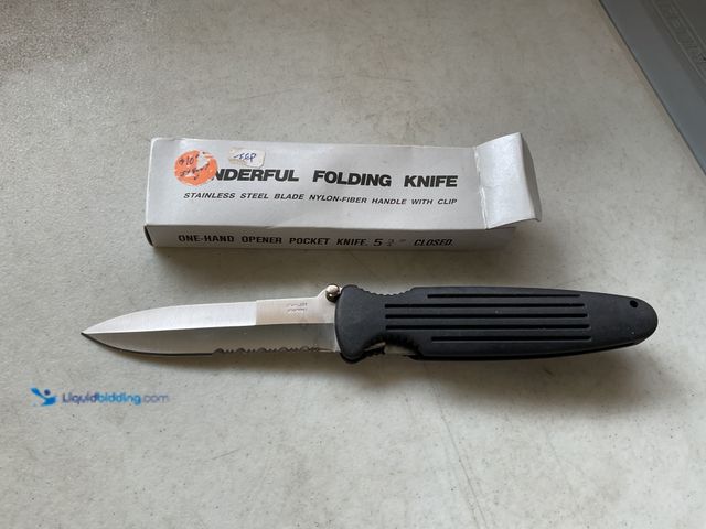 Lot 49-3609234 - Other WONDERFUL FOLDING KNIFE ONE HAND OPENER POCKET KNIFE 5 3/4 INCH CLOSED STAINLESS STEEL BLADE I...