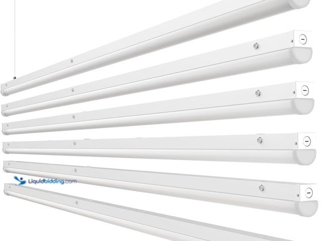 Lot 49-5487715 - HYPERLITE 8 Foot LED Light Fixture: 80/70/60W Led Linear Strip Fixture 3500K/4000K/5000K CCT Selecta...