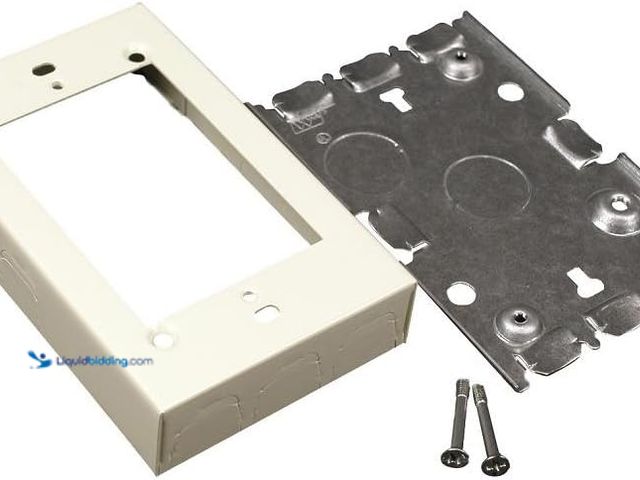 Lot 49-5449153 - Wiremold V5748 Raceway Deep Switch & Receptacle Box (1 Gang) (4pack) New