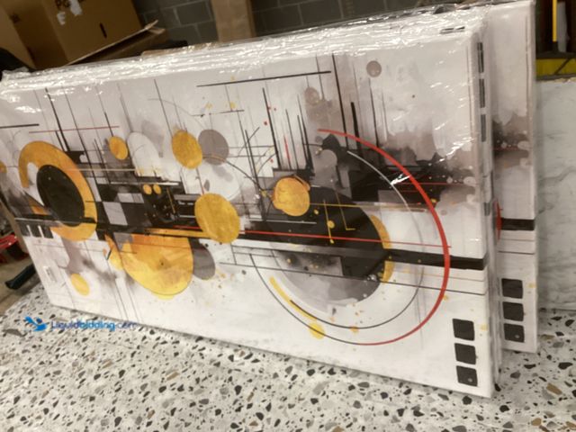 Lot 49-5452206 - Abundant Abstract Canvas Kit. PK of 5. Item is unused.