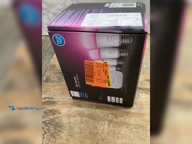 Lot 49-5415024 - Philips Hue 75-Watt Equivalent A19 Smart LED Color Changing Light Bulb Starter Kit (2 Bulbs and Brid...