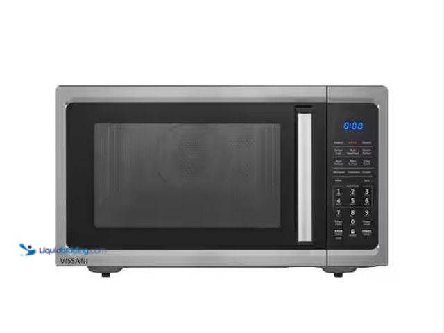 Lot 49-1577329 - Vissani 1.5 cu. ft. 1000-Watt Countertop Microwave Stainless Steel with Air Fry and Sensor Cook, Mod...
