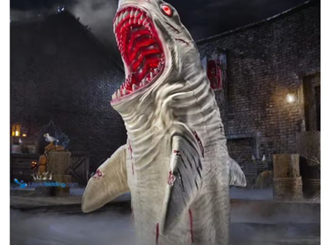 Lot 49-1532267 - Home Accents Holiday 7 ft. Dead Water LED Megalodon Shark. New. Factory Sealed. Opened to Verify.  R...