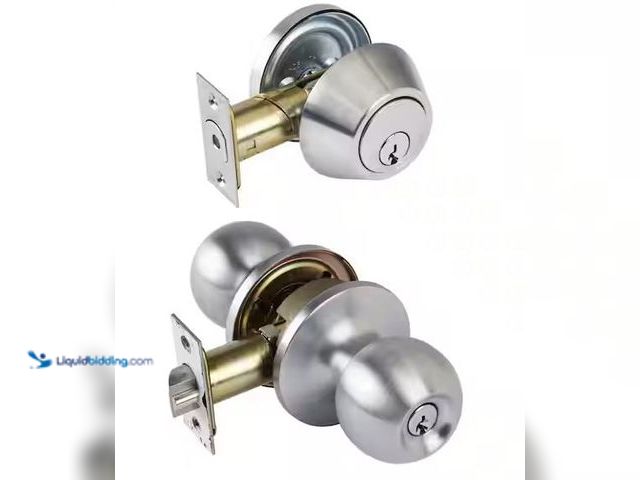 Lot 49-3530384 - Universal Hardware
Light Duty Commercial ANSI Grade 2 Entry Knob and Deadbolt UL 3-Hour Fire, Keyed...