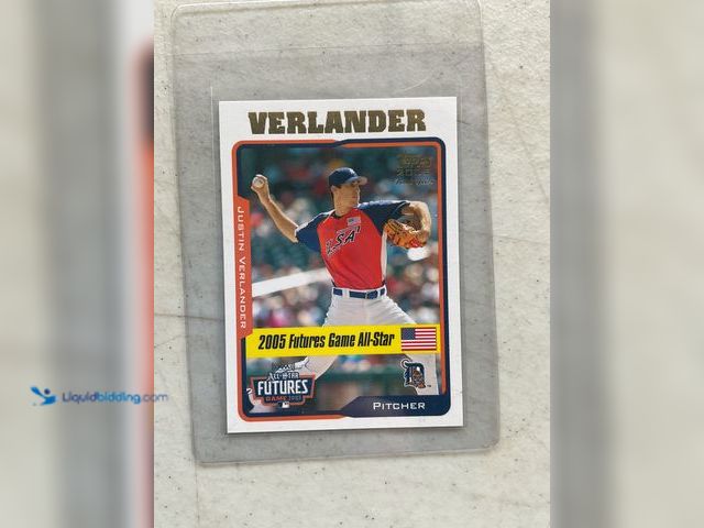 Lot 49-1505753 - COLLECTIBLE 2005 TOPPS JUSTIN VERLANDER ROOKIE BASEBALL CARD ALL STAR GAME #COINS0122
