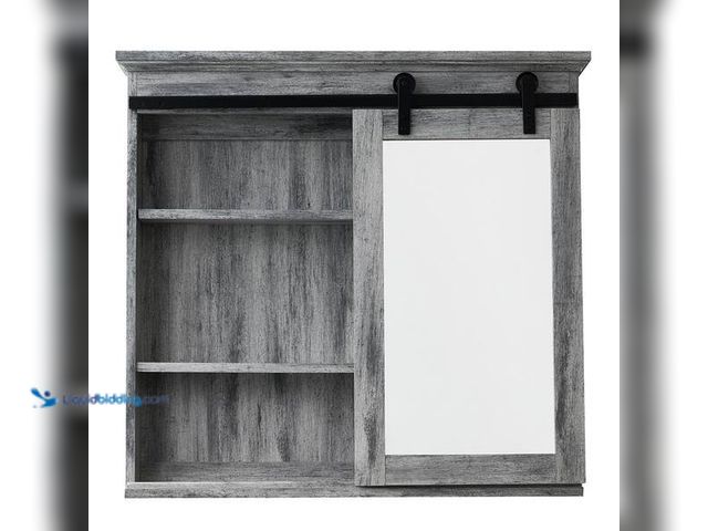 Lot 49-5454066 - Glacier Bay
31.37 in. W x 29.33 in. H Rectangular Medicine Cabinet with Mirror. Item is Unused, no ...