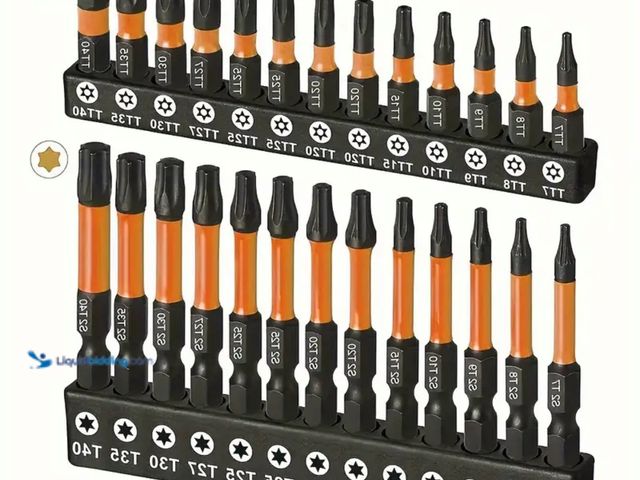 Lot 49-1792548 - New DEXIMRO 26pcs Heavy-Duty S2 Steel Impact Torx Bit Set