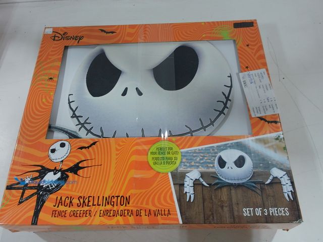 Lot 49-2020611 - Lot of (2). Disney Jack Skellington Halloween Fence Creeper. Model # 191245282914. MSRP: $57.98. Unu...