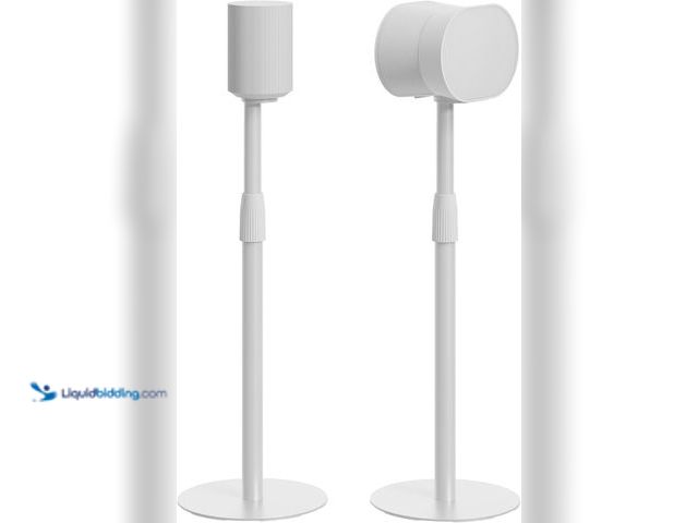 Lot 49-5459528 - Speaker Stands Pair for Sonos Era 100 and Era 300, Height-Adjustable from 26.9"-42", Cable Managemen...
