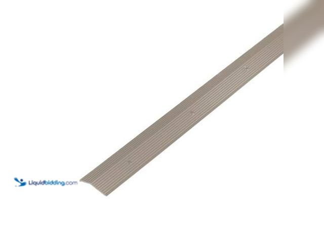 Lot 49-5549787 - QTY 6 - M-D Building Products 1-3/8"X 36" PEWTER ALUMINUM CARPET TRIM W/SCREW NAILS. Model # 43854. ...