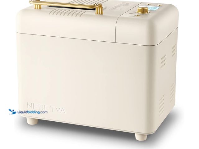 Lot 49-3430452 - Neretva Bread Machine, 2.2LB 15-in-1 Bread Maker, Dual Heater Breadmaker Machine with Auto Nut Dispe...