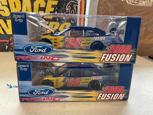Lot 49-1505482 - COLLECTIBLE LOT OF 2 FORD RACING 2008 FUSION 1/24 SCALE DIECAST CARS IN ORIGINAL BOXES #COINS0122