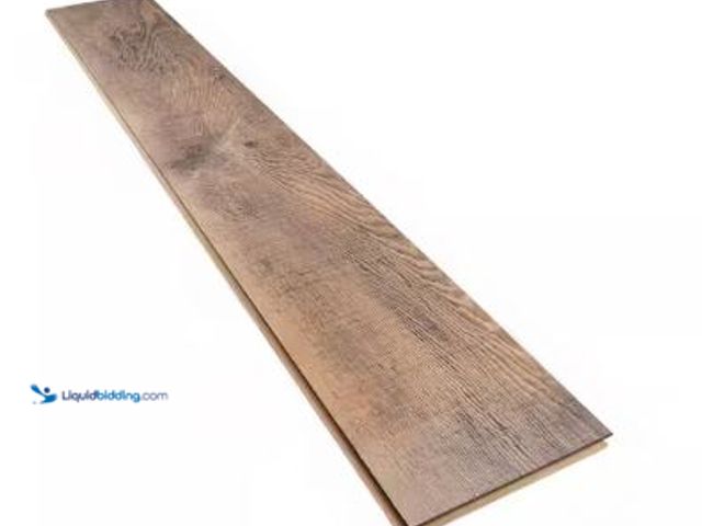 Lot 49-1625399 - APPROX. (222) SQ FT of Krono Original Fair Locomotive Wood 12 mm T x 8 in. W Waterproof Laminate Woo...