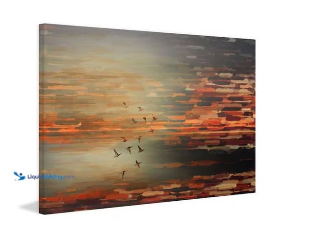 Lot 49-1622952 - 30 in. H x 45 in. W "Night Flight" by Parvez Taj Printed Canvas Wall Art, Model # P1-31-C-45, Unused...