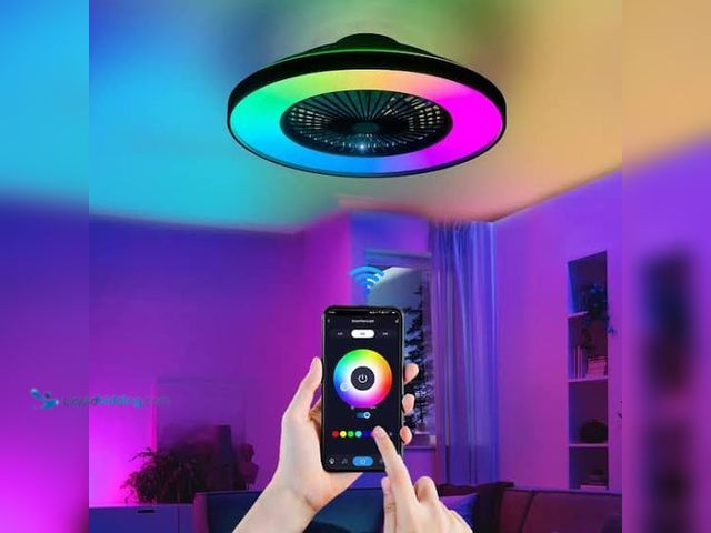 Lot 49-3564250 - Oaks Aura
23.2 in. Indoor Modern Black Smart Ceiling Fan with RGB LED Lights, Dimmable, APP and Rem...