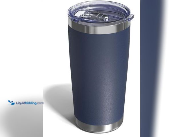 Lot 49-3473720 - Lot of (4) Travel Coffee Tumbler 20oz, 4 Pack Leakproof Travel Coffee Mug with Lid and Straw, Stainl...